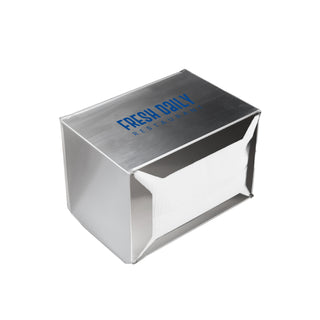 Dispenser in acciaio inox per tovaglioli 17x34 cm